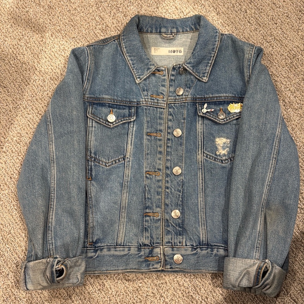 Top shop Moto Jean Jacket US 6 / UK 10